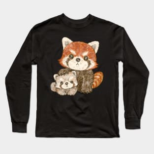 Red panda family Long Sleeve T-Shirt